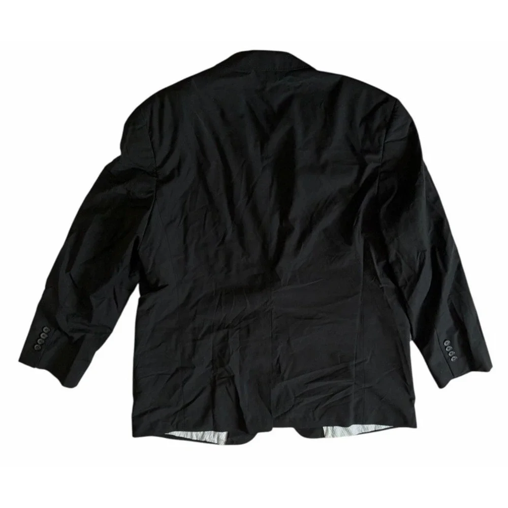Brooks Brothers Explorer Madison Fit Black Stretch Wool Blazer‎ Coat Jacket 50 L